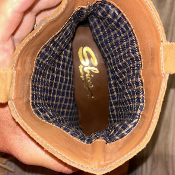 GENUINE SUEDE SBICCA VINTAGE COLLECTION FRINGE ANKLE BOOTIES LIKE NEW SIZE 8.5 - Picture 11 of 12